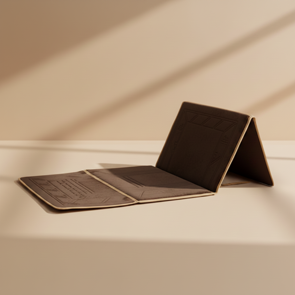 Tapis confort avec dossier pliable - Marron